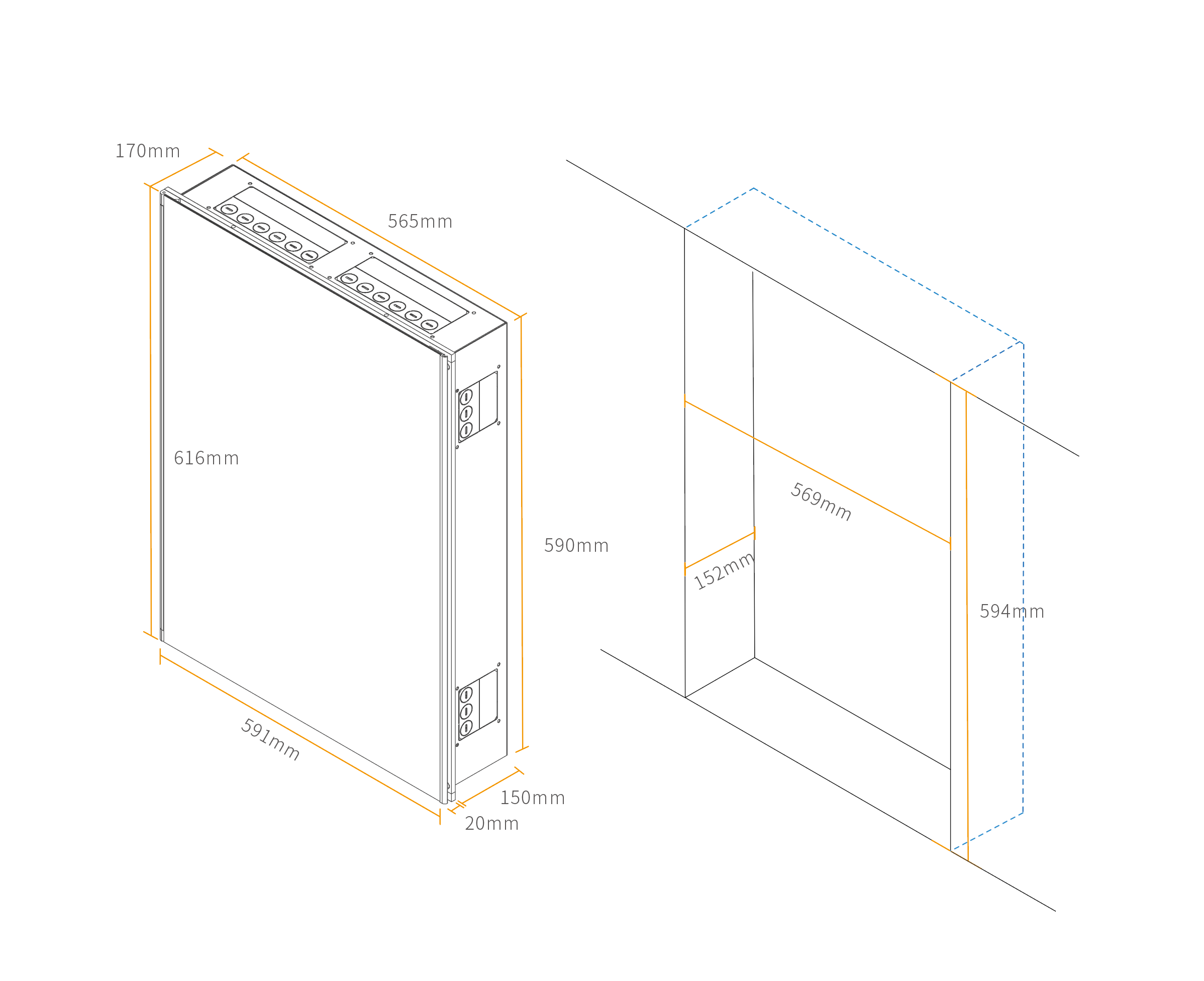 Installation Diagram(flush mounted)