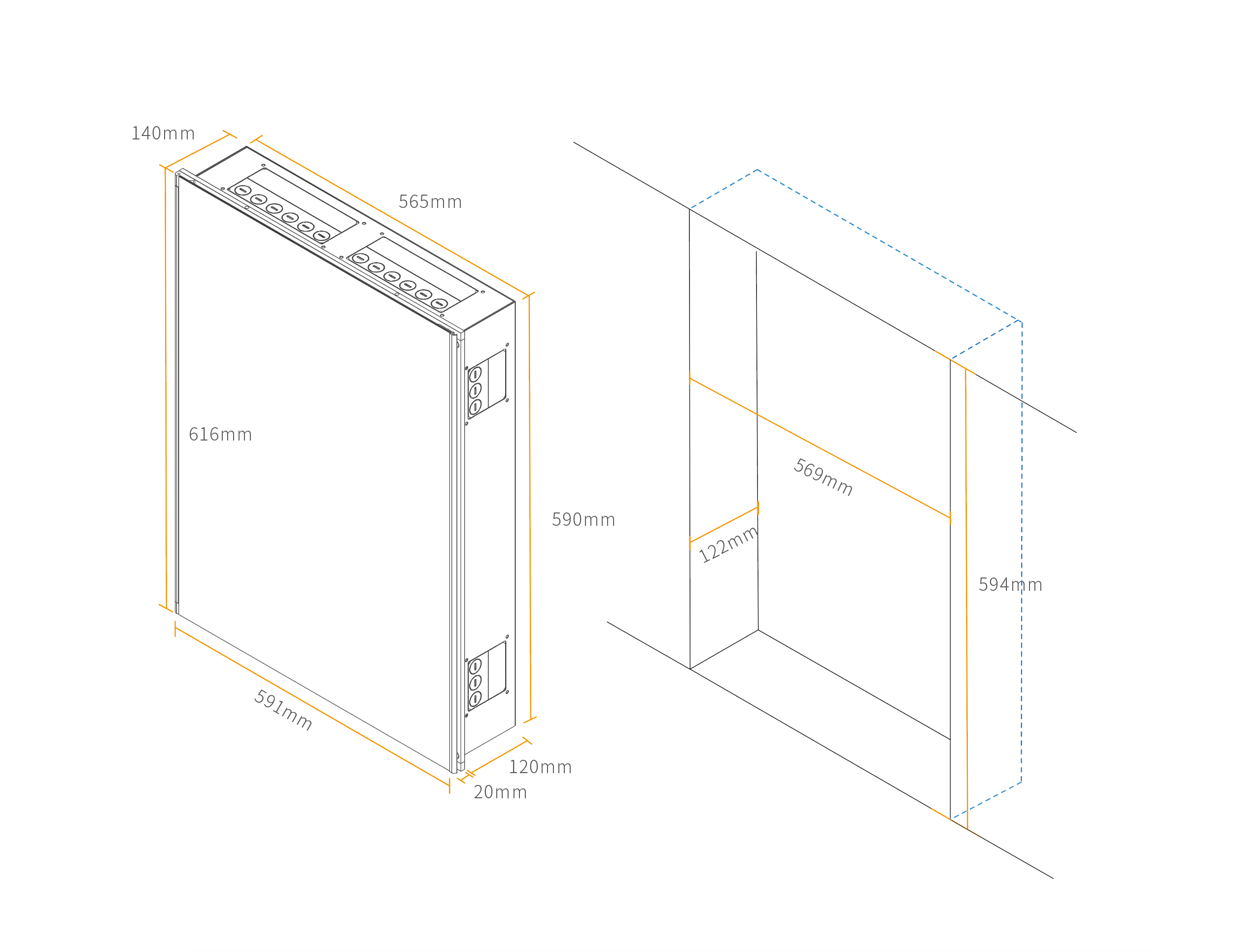 Installation Diagram(flush mounted)
