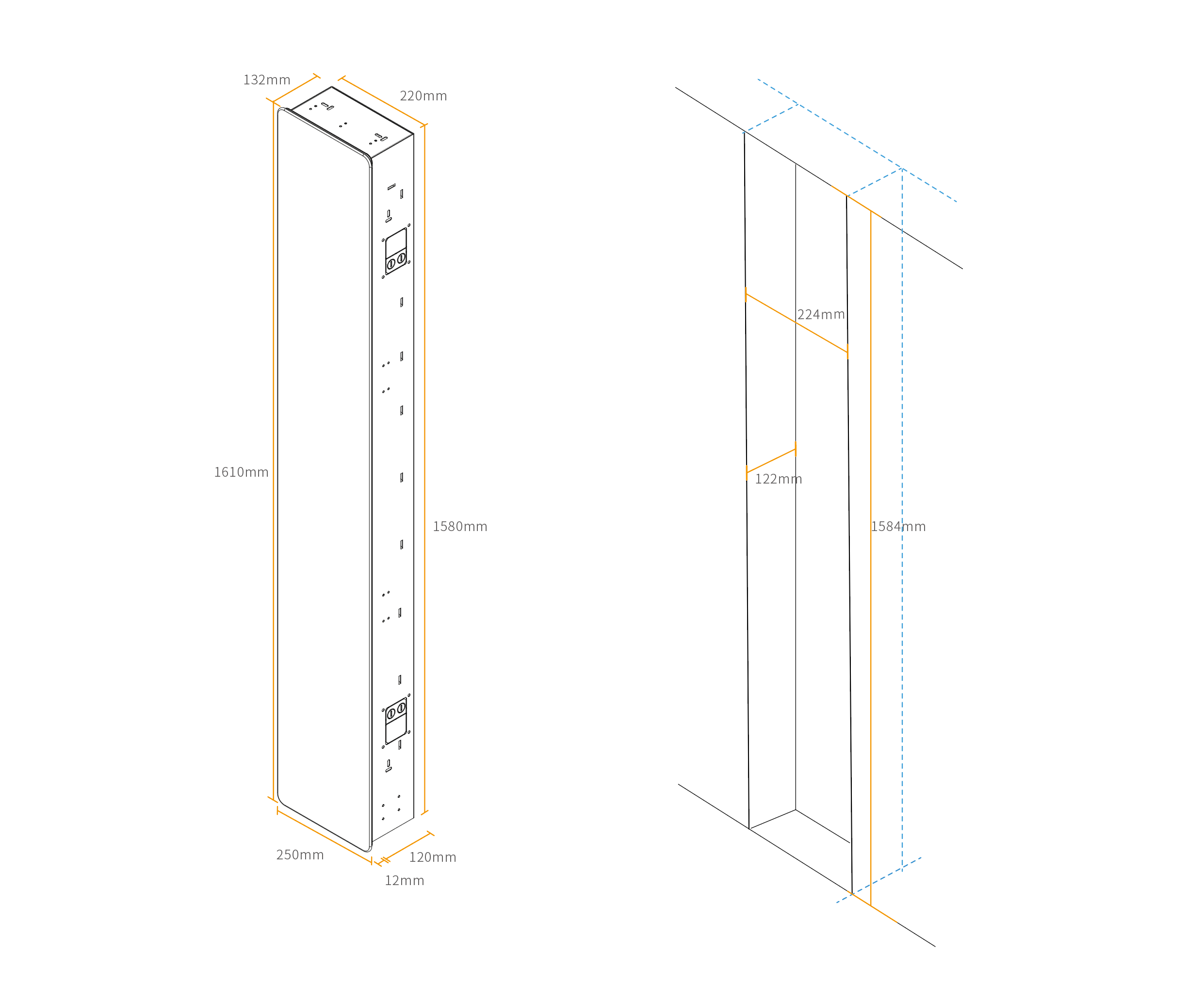 Installation Diagram(flush mounted)